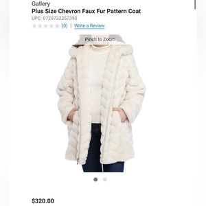 Gallery Chevron Faux Fur Hooded Coat
Size Llike new .